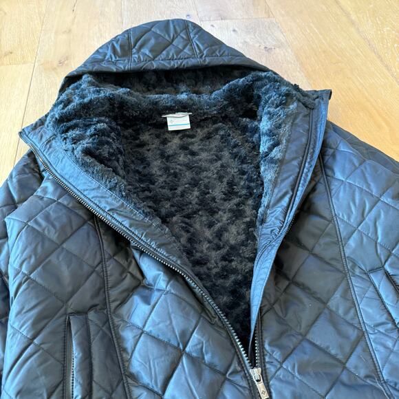 Columbia Black Coat – Fleece-Lined – Size XL - Picture 4 of 5